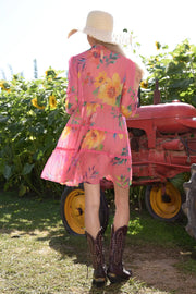 Set The Bar High Dress - Pink Floral