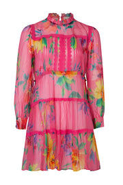 Set The Bar High Dress - Pink Floral