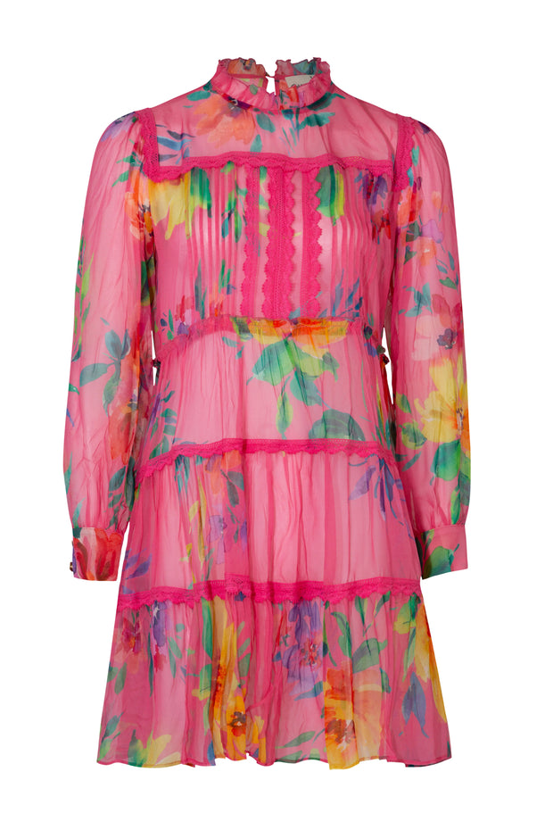 Set The Bar High Dress - Pink Floral