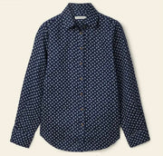 R.M.Willams Olney Print Linen Navy