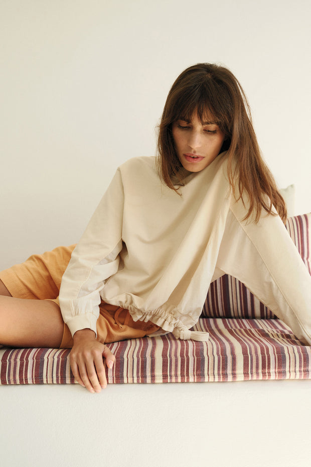 Indi & Cold Organic Cotton Sweatshirt Crudo/Cream