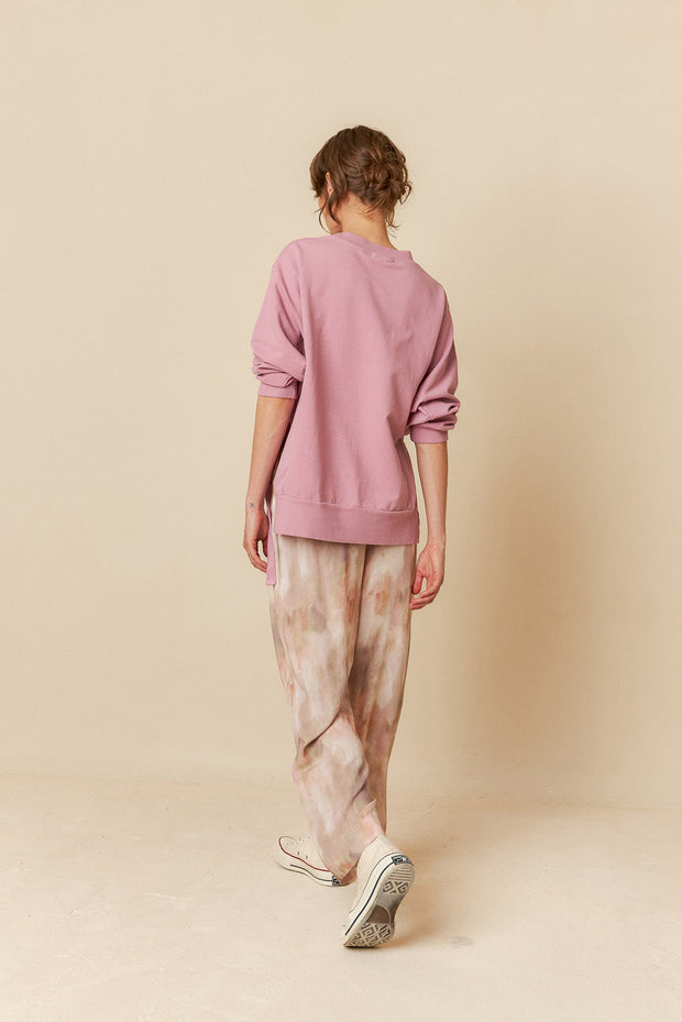 Indi & Cold   Organic Cotton Sweatshirt Malva /Pink