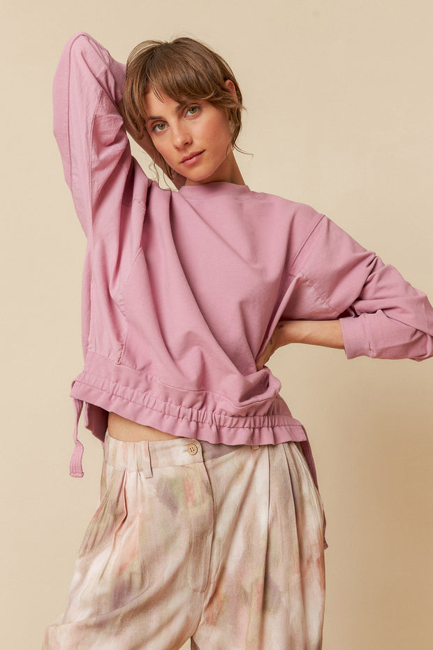 Indi & Cold   Organic Cotton Sweatshirt Malva /Pink