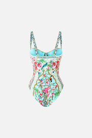 Camilla lace up underwire moulded cup one piece Sultans and queens