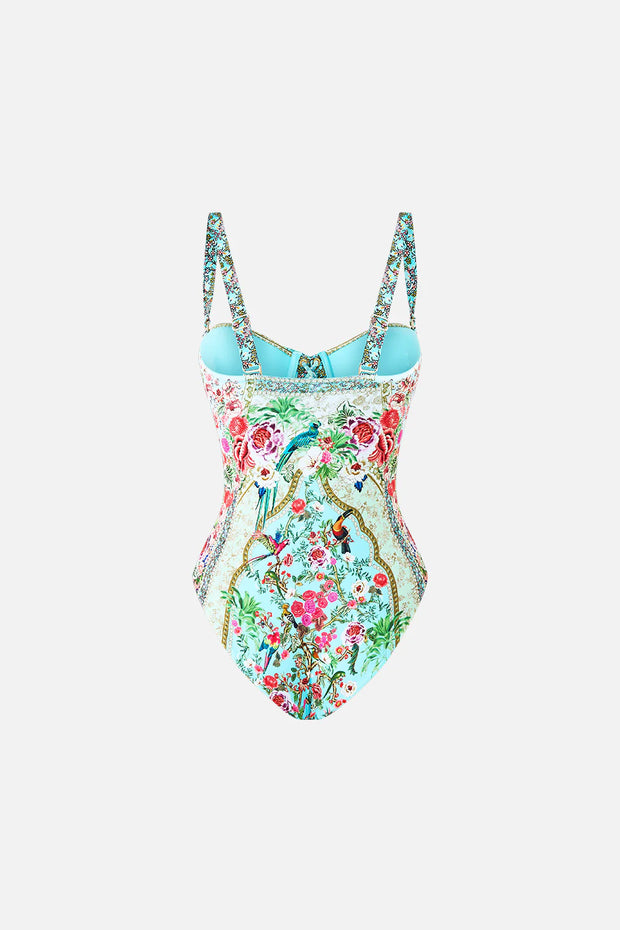 Camilla lace up underwire moulded cup one piece Sultans and queens