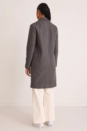 Edmonton Charcoal Marle Long Coat