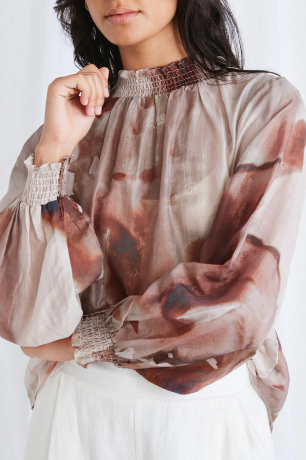 Embrace Chocolate Smudge Top