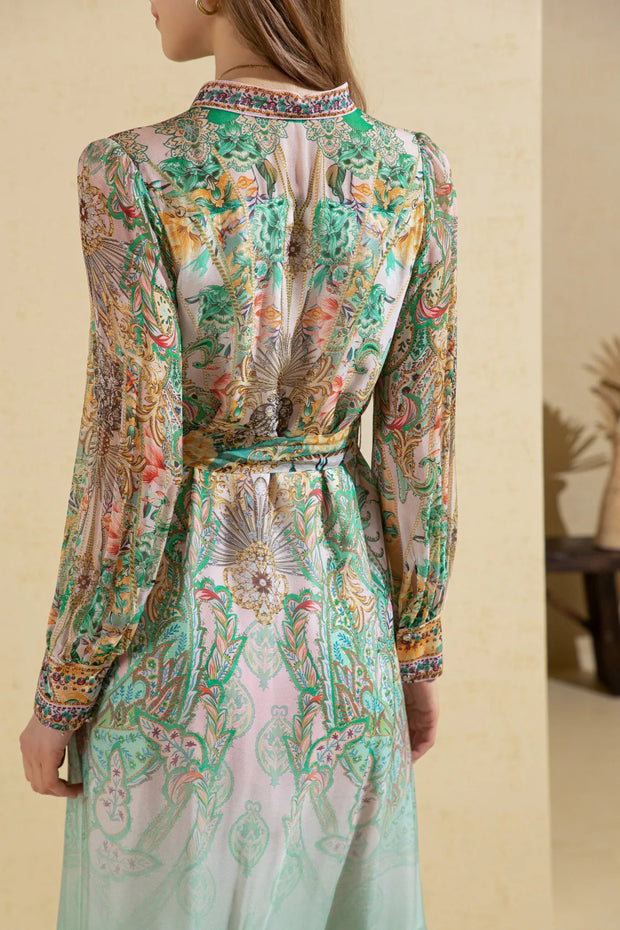 Cara Silk Printed Dress