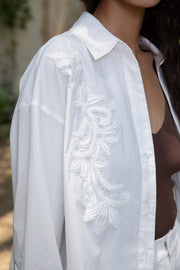 GDS LIAM SHIRT IN WHITE