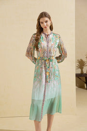 Cara Silk Printed Dress