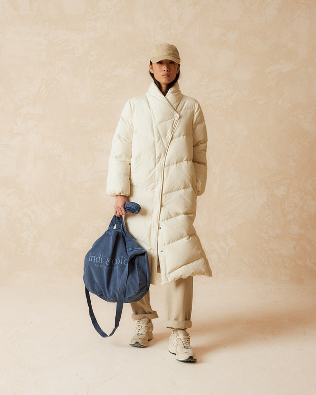 Indi & Cold Maxi Padded Coat Tan  F710