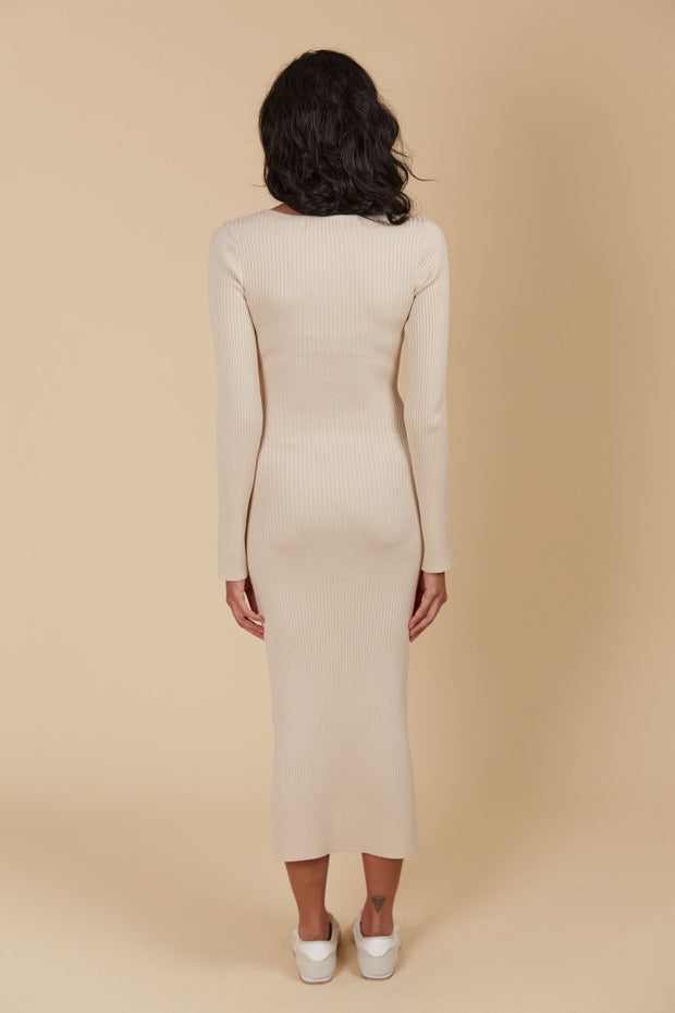 Juno Knit Dress - Canvas
