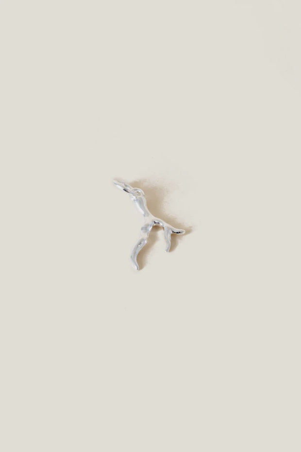 Whistle & Pop Heritage Antler Charm Silver