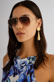 Camilla The Voyage Gold/Leopard Sunglasses