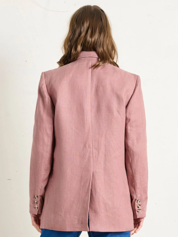 Longline Blazer - Desert Rose