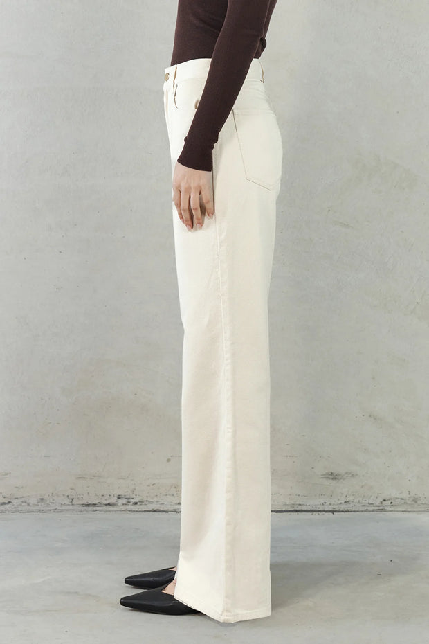 Josefina Denim Pant - Cream