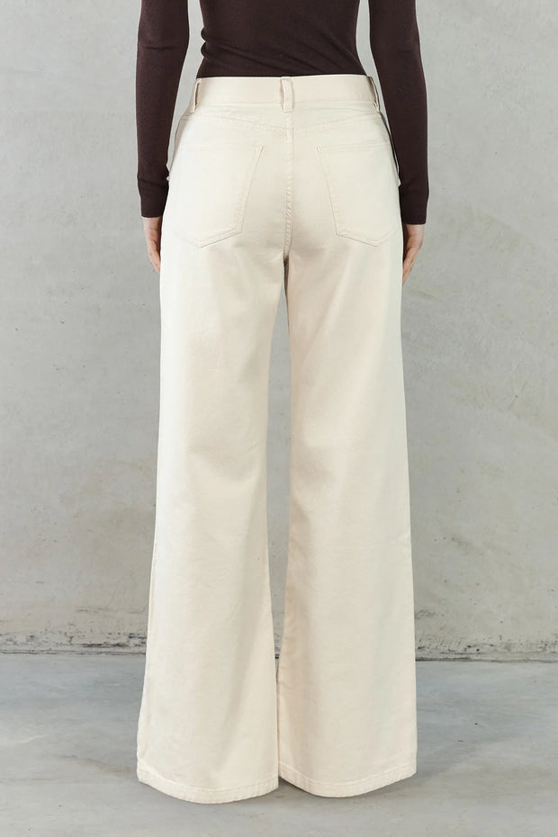 Josefina Denim Pant - Cream