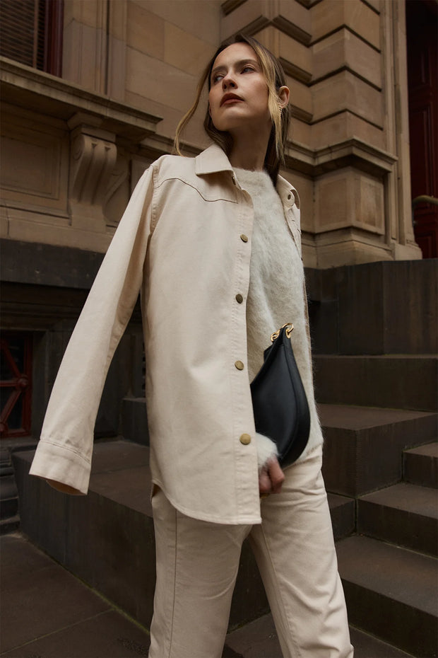 Josefina Denim Pant - Cream