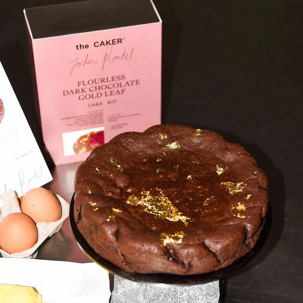 Flourless Dark Chocolate Gold Leaf Cake Kit