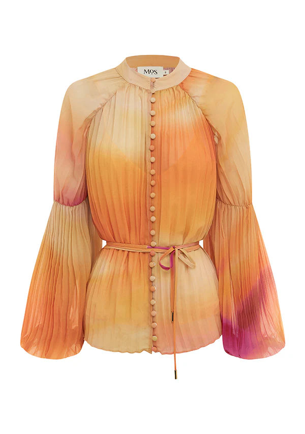 Zephyr Pleated Blouse