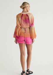 Zephyr Pleated Blouse