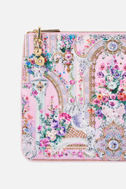 Camilla Small Canvas Clutch in Palatial Pastel