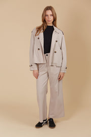 Freya Crop Trench - Canvas