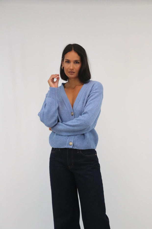Tatano Phoebe Cardigan Chambray