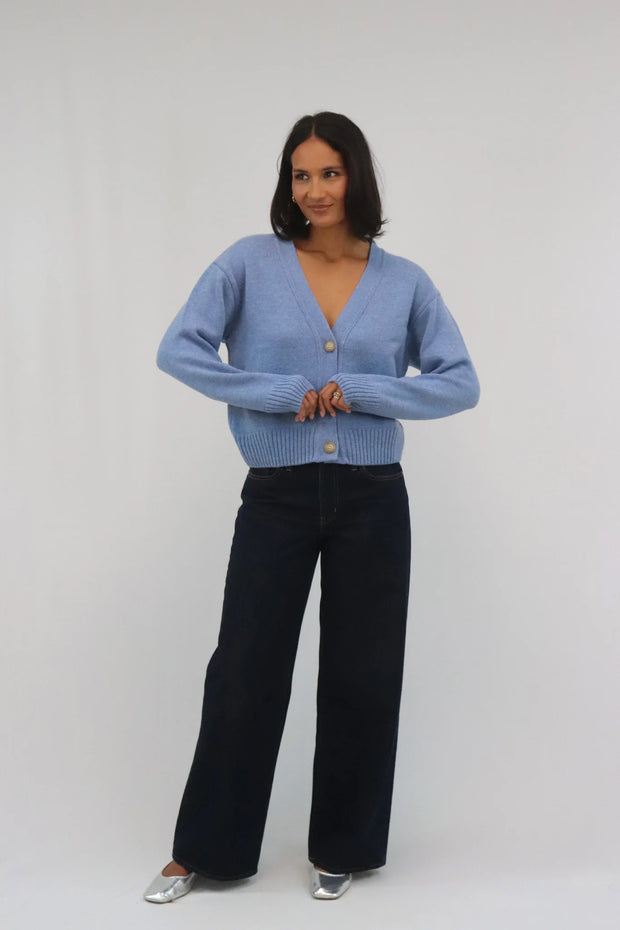 Tatano Phoebe Cardigan Chambray