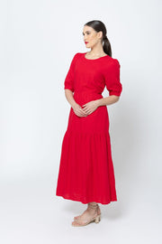 Prediction SS Maxi Dress - Red