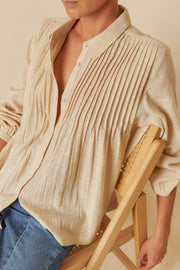 Indi & Cold SK271 Cotton Shirt Leah Piedra/Cream