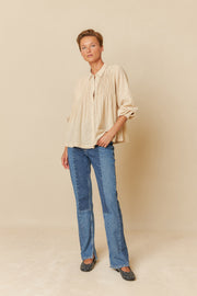 Indi & Cold SK271 Cotton Shirt Leah Piedra/Cream
