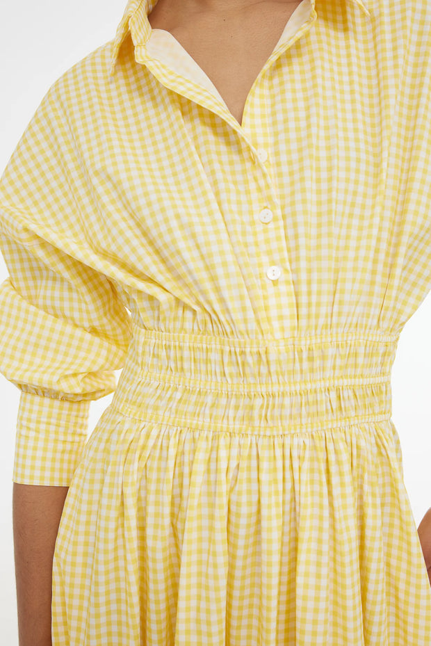 Emma Shirt Dress - Citrus Gingham
