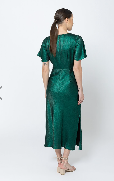 Applause Dress - Emerald Shimmer