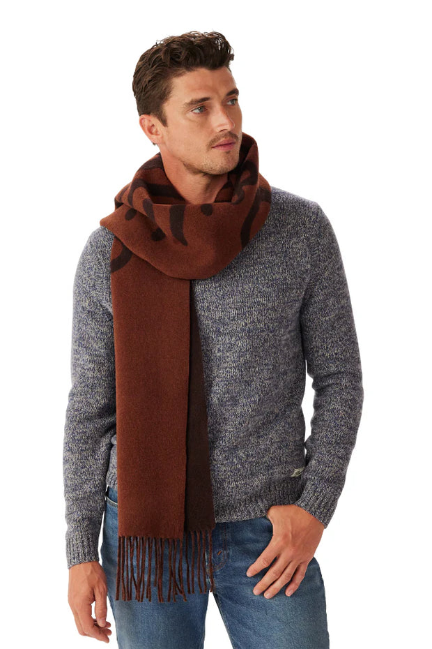 R.M.Willams Script Wool Scarf