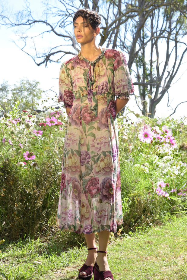 Good Tie For Now Dress - Peony Floral