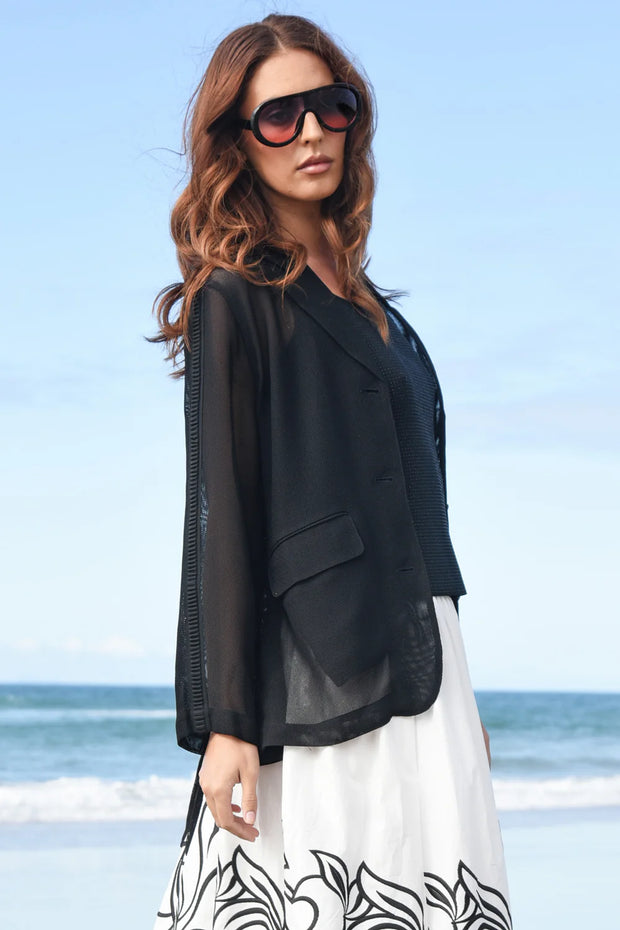 Trelise Cooper Tied With Me Blazer Black