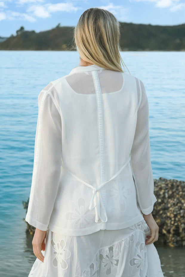 Trelise Cooper Tied With Me Blazer White