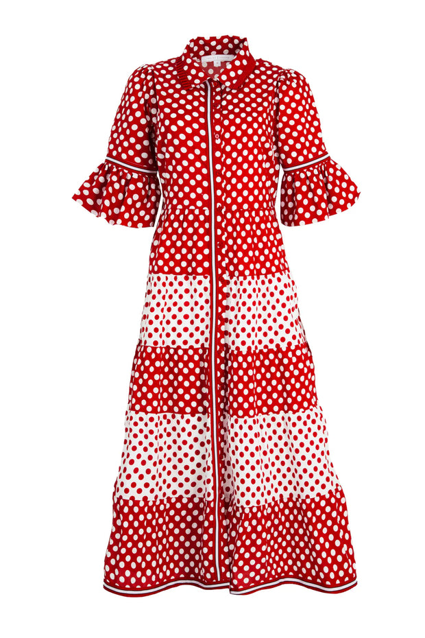 Trelise Cooper Flirty Shirty Dress Red/White Dress