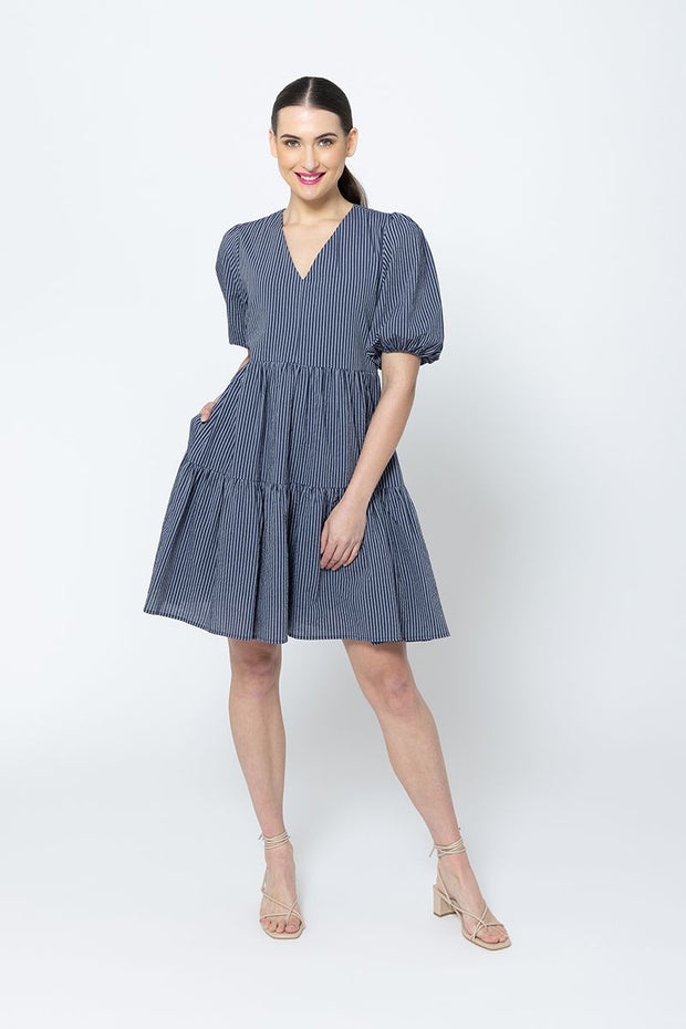 Revival Dress - Navy