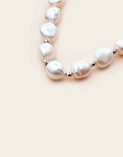 Vow Valley Pearl Necklace Sterling  Silver