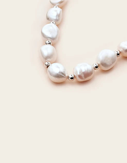 Vow Valley Pearl Necklace Sterling  Silver