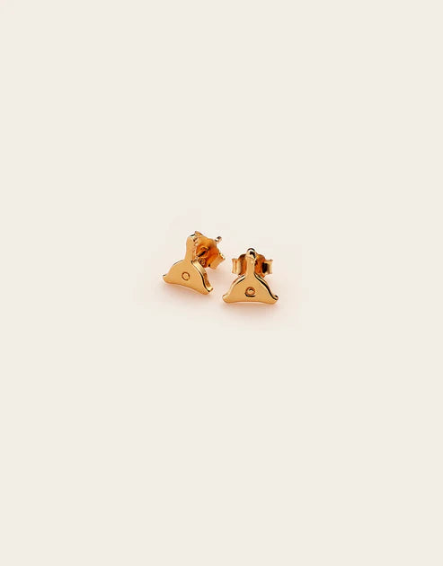 Whistle & Pop High Country Dainty Whistle Studs 18 k Gold