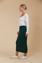 Juno Knit Skirt - Onyx