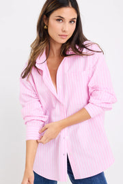 You Got This Pink Stripe O/S Shirt