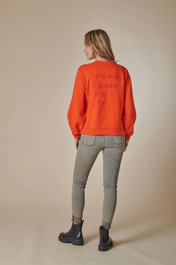 Mareen Game Sweatshirt - Tangerine Tango