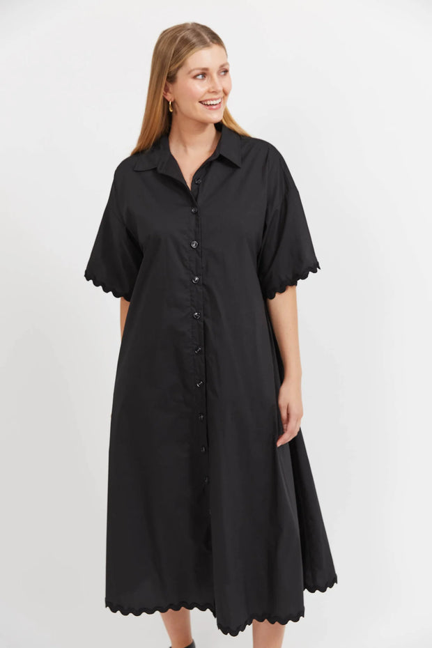 Haven Brasilia Shirt Dress Black
