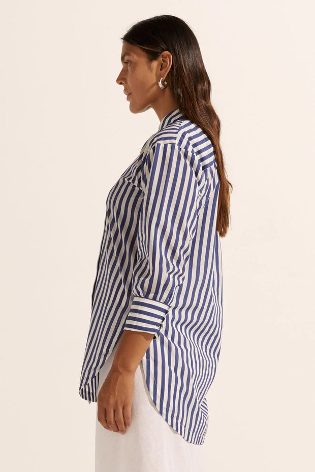 Agile Top - Navy Stripe