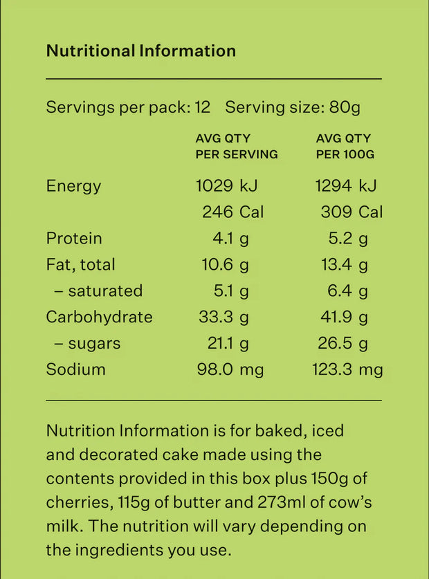 Matcha Cherry Cake Kit