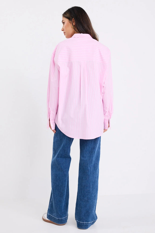 You Got This Pink Stripe O/S Shirt
